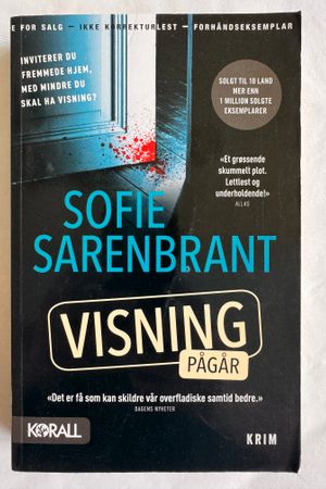 Visning pågår av Sofie Sarenbrant - Forside