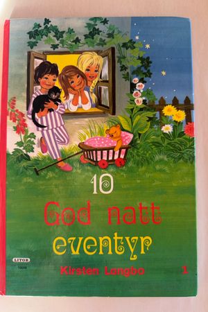 10 god natt eventyr av Kirsten Langbo - Forside
