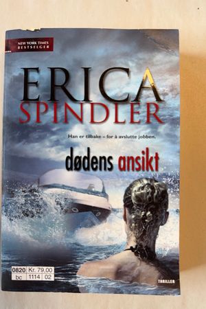 Dødens ansikt av Erica Spindler - Forside