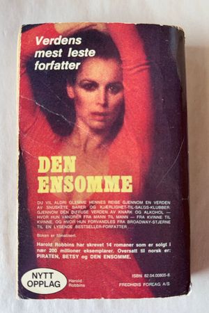 Den ensomme av Harold Robbins - Forside