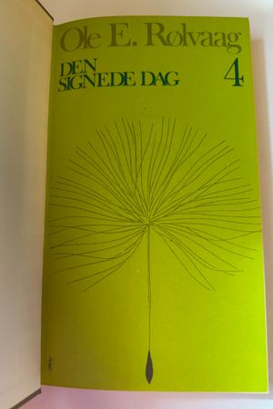 Den signede dag av Ole E. Rølvaag - Forside