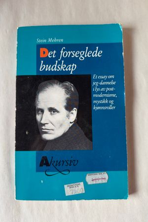 Det forseglede budskap et essay om jeg-dannelse i lys av postmodernisme, mystikk og kjønnsroller av Stein Mehren - Forside