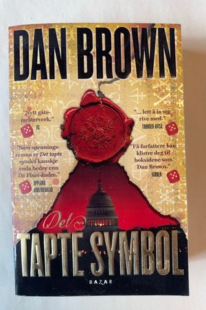 Det tapte symbol av Dan Brown - Forside