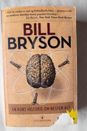 En kort historie om nesten alt av Bill Bryson - Forside