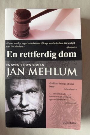 En rettferdig dom av Jan Mehlum - Forside