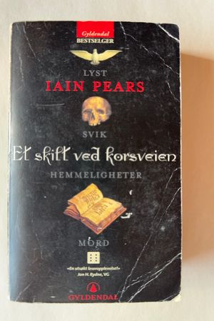 Et skilt ved korsveien av Iain Pears - Forside
