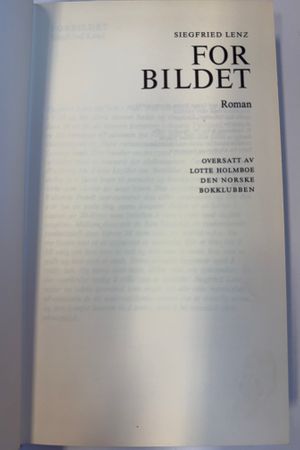Forbildet av Siegfried Lenz - Forside