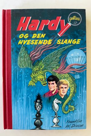 Hardy og den hvesende slange av Franklin W. Dixon - Forside