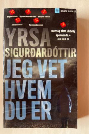Jeg vet hvem du er av Yrsa Sigurðardóttir - Forside