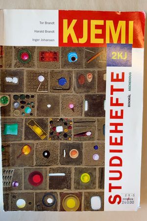 Kjemi 2KJ Studiehefte av Tor Brandt, Harald Brandt, Inger Johansen - Forside