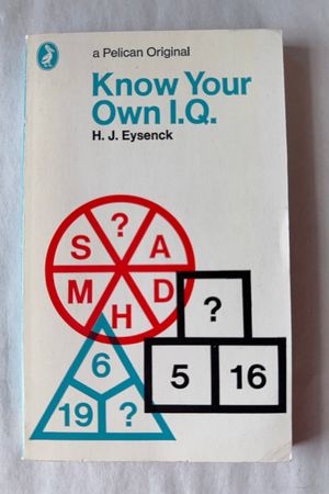 Know Your Own I.Q. av H. J. Eysenck - Forside