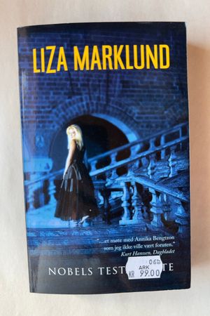 Nobels testamente av Liza Marklund - Forside
