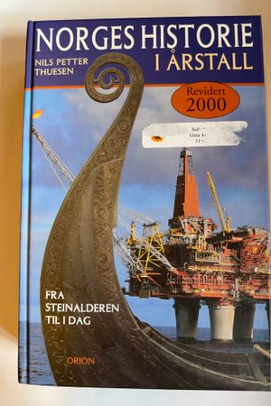 Norges historie i årstall av Nils Petter Thuesen - Forside