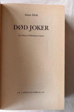 Død Joker av Anne Holt - Forside