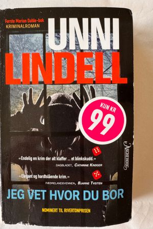 Jeg vet hvor du bor av Unni Lindell - Forside