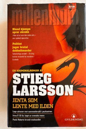 Jenta som lekte med ilden av Stieg Larsson - Forside