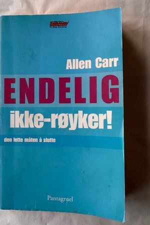 Endelig ikke-røyker! av Allen Carr - Forside