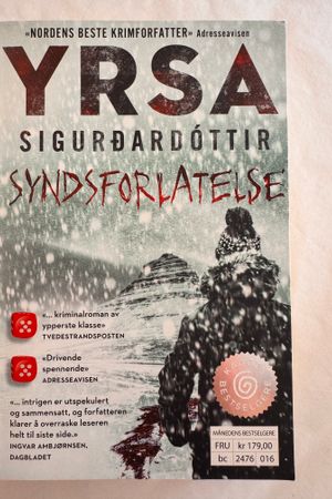 Syndsforlatelse av Yrsa Sigurdardóttir - Forside