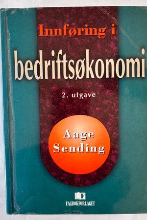 Innføring i bedriftsøkonomi av Aage Sending - Forside
