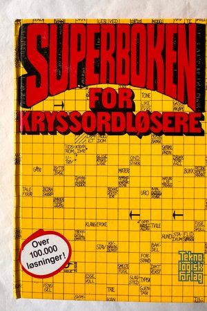Superboken for kryssordløsere av Ukjent - Forside