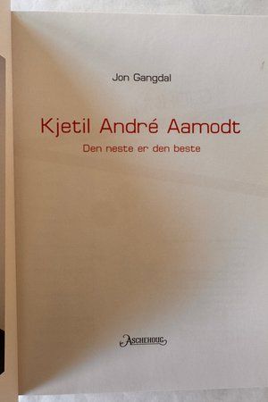 Kjetil André Aamodt: Den neste er den beste av Jon Gangdal - Forside