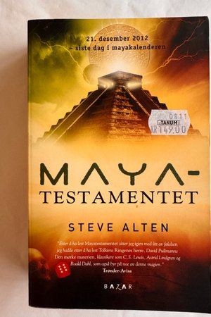Mayatestamentet av Steve Alten - Forside