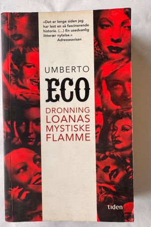 Dronning Loanas mystiske flamme av Umberto Eco - Forside