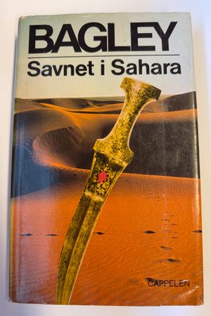 Savnet i Sahara av Bagley - Forside