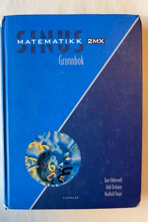 Sinus Matematikk 2MX Grunnbok av Tore Oldervoll, Odd Orskaug, Audhild Vaaje - Forside