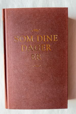 Som dine dager er av Anne Karin Elstad - Forside