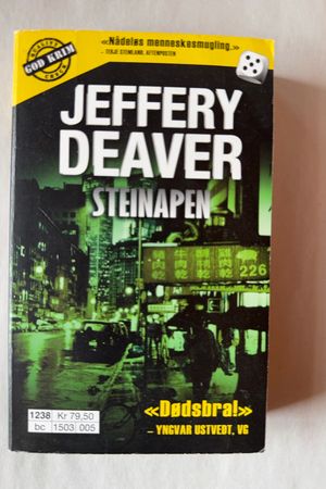 Steinapen av Jeffery Deaver - Forside