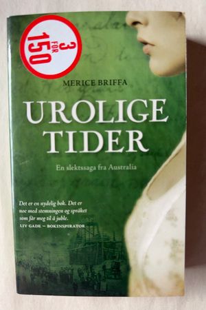 Urolige tider av Merice Briffa - Forside