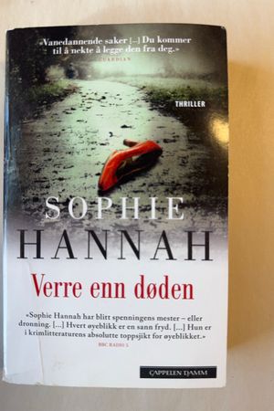 Verre enn døden av Sophie Hannah - Forside